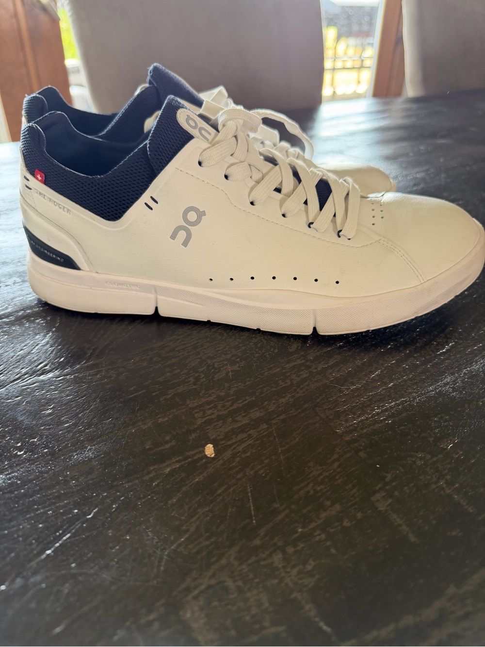 On Running Men's Low-Top Sneakers in White and Navy